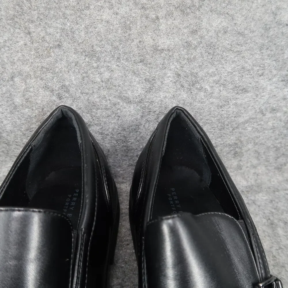 Perry Ellis Shoes Big Kids 6 Lucas Loafers Dress Slip On Formal Classic Black